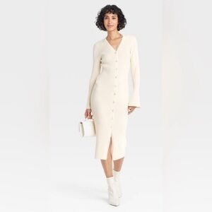 a.n.d. Long Cardigan Dress